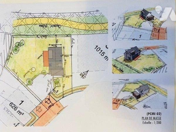 A VENDRE à LOUANNEC, un terrain à bâtir de 872 m² sur lequel existe un permis de construire, pu...