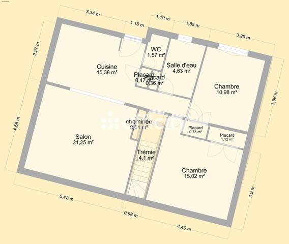 Maison 4 pièces - 84 m²