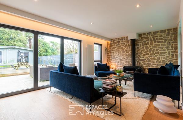 Maison d’architecte grand format signée Bachmann avec piscine