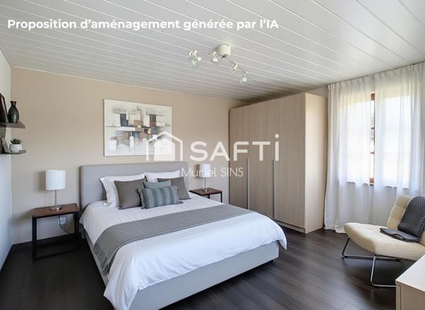 Maison 4 pièces à rénover avec double garage