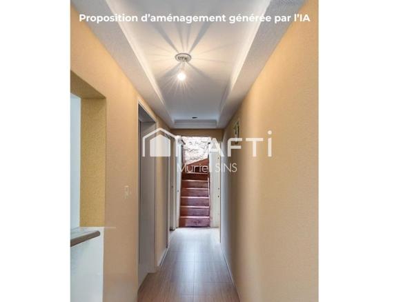 Maison 4 pièces à rénover avec double garage