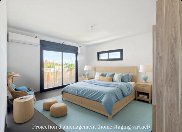 Vue mer – Maison contemporaine 4 chambres avec jardin piscinable – Sainte-Marie