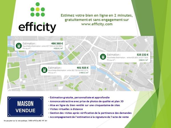 Maison 6 pièces - 113 m² Exclusivité efficity