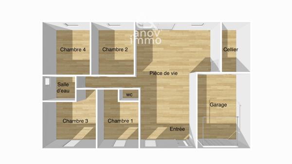 Maison
                                                                                                                                                                                                                                                                                                                        5 pièce(s)                                                                                                                                                                                                          4 chambre(s)                                                                                                                                                                                                          90  m²