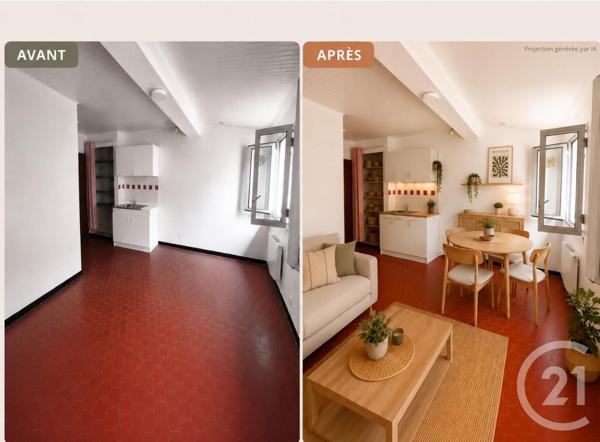 Appartement F2 à vendre  2 pièces - 30,65 m 2   MARSEILLE  - 13005
