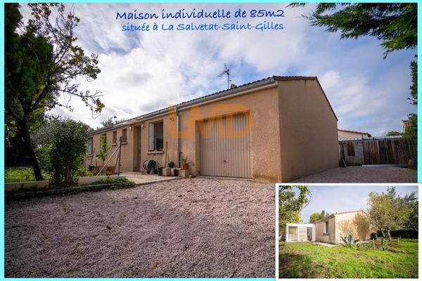 Maison de 85m2 avec 662m2 de terrain à La Salvetat-Saint-Gilles