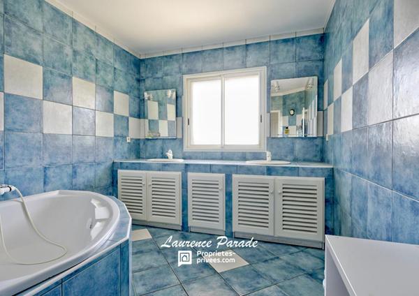 Maison avec sous sol annexe piscine parc