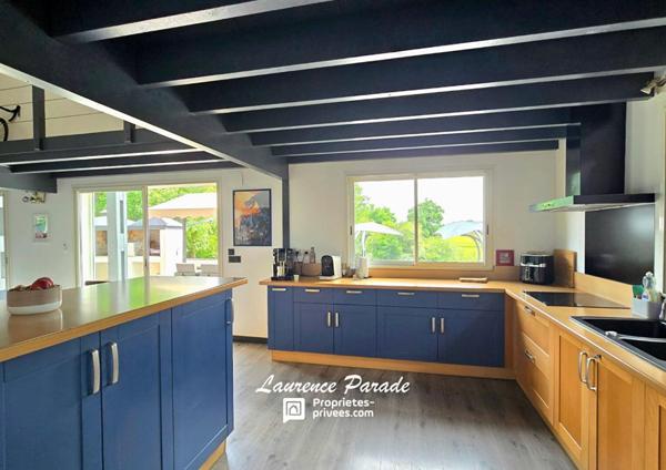 Maison avec sous sol annexe piscine parc