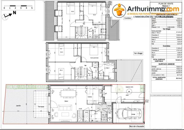Vente Maison de ville 6 pièces 145 m2 à Suresnes