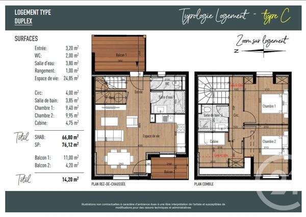 Appartement F4 à vendre  4 pièces - 66,65 m2 CAUTERETS - 65