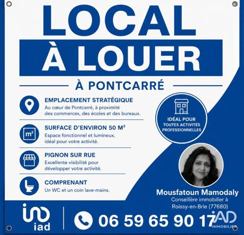 Location boutique/local commercial 50 m² Roissy-en-Brie