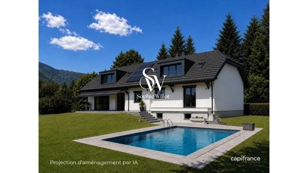 Maison de Famille à vendre 7 pièces - 200 m2 hab. (245 utiles) - 2000m2 terrain prox. Lac - proche de ANNECY (74)