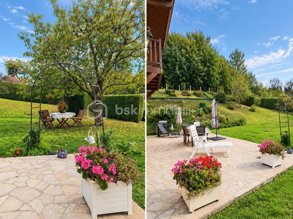 Venez découvrir cette charmante maison familiale des années 90, offrant 144 m² de confort et de fonctionnalité et d'un vaste sous-sol complet. 
Située dans un cadre paisible, elle propose de beaux volumes, idéales pour accueillir votre famille.

Le séjour chaleureux et lumineux vous invite à la détente avec sa cheminée fonctionnelle et sa belle bibliothèque, tandis que la cuisine aménagée, promet de doux moments de convivialité. 
La maison dispose également de 5 chambres (dont 2 de plain-pied) avec de nombreux rangements, d'une salle de bain et d'un WC séparé, d'une salle d'eau et un second WC à l'étage et un palier chaleureux.

Au sous-sol, un double garage, une cave ainsi qu'une belle salle de jeux d'environ 40m² complète ce bien.

Côté extérieur, profitez d'un agréable balcon et d'une terrasse pour des moments en plein air. 
Avec plusieurs places de parking grâce à une partie de cour goudronnée et un portail électrique, vos véhicules sont à l'abri en toute sécurité.

Vendue meublée, vous n'aurez plus qu'à déposer vos valises pour vous sentir chez vous.

À proximité de services, commerces et écoles, venez apprécier un cadre de vie alliant tranquillité et accessibilité. 
Offre unique à découvrir rapidement. Contactez moi au 06.11.22.13.30 pour toutes informations ou visite.