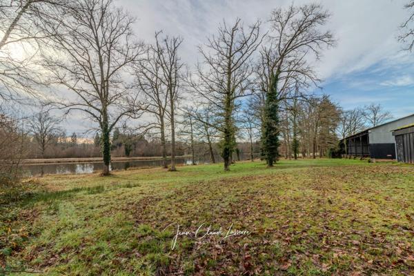 Nançay (18330) Propriété d’exception en Sologne – 21 hectares avec étang de 5 hectares et pavillon récent RT 2020 à Nançay