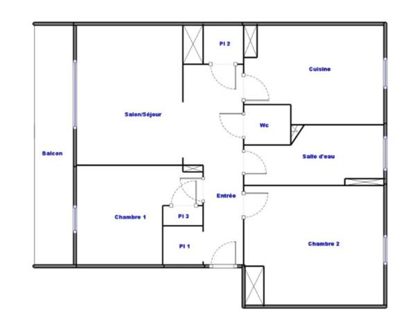 Achat Appartement T3 Grenoble – 3 Pièces Traversant Est-Ouest avec Balcon, Cave & Parking