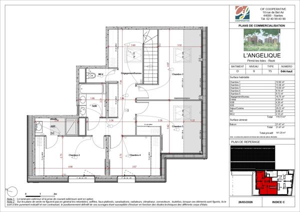 Appartement T5 et plus