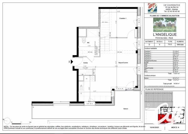 Appartement T5 et plus