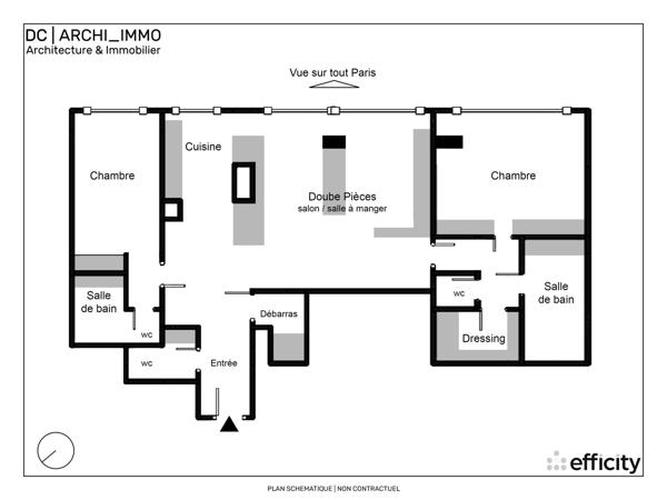 Appartement 5 pièces - 148 m² Bien prestige