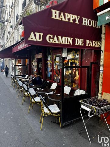 Bar-brasserie à vendre 32 m² Paris 18