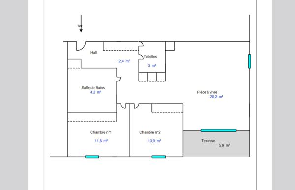 Pépite au cœur de Mornant : T3 avec Terrasse et Vue Dégagée