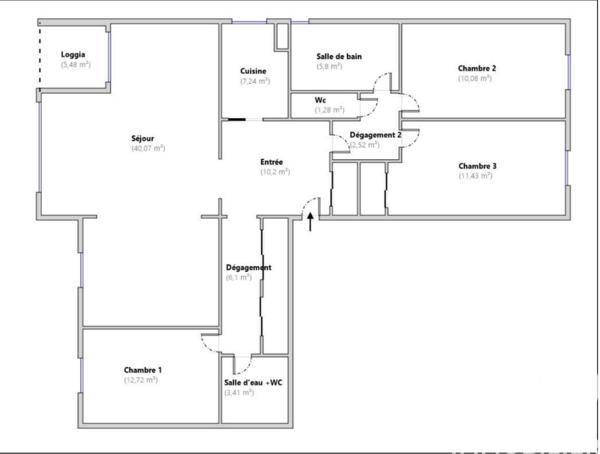Appartement à vendre 