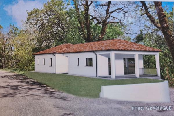 Terrain constructible, Crayssac 1496 m2