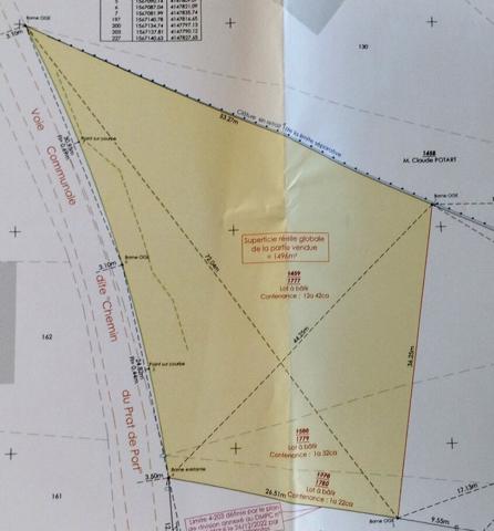 Terrain constructible, Crayssac 1496 m2