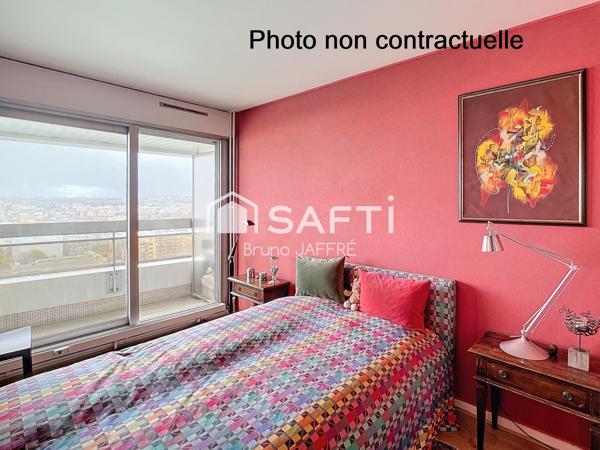 Appartement 49m², avec terrasse et vue sur la Seine sans vis-à-vis + parking
