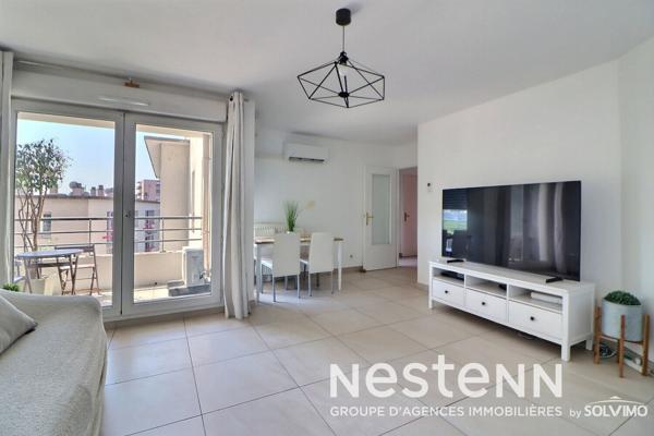 Appartement T3, Saint-Priest Centre Ville, 74m2, Balcon, Garage fermé en sus