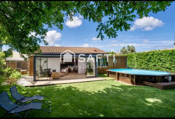 Maison bois au calme avec piscine et jacuzzi