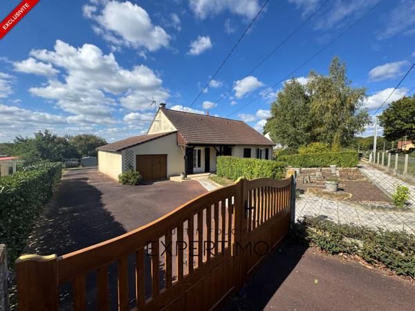 Lombron (72450) EXCLUSIVITÉ – Maison de plain-pied à Lombron, à 20 minutes du Mans