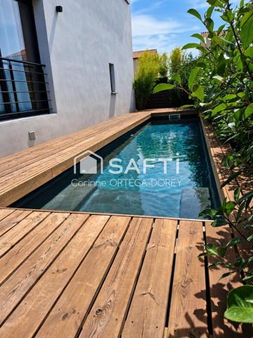 Villa contemporaine 4 Chambres, espace détente, garage et Piscine