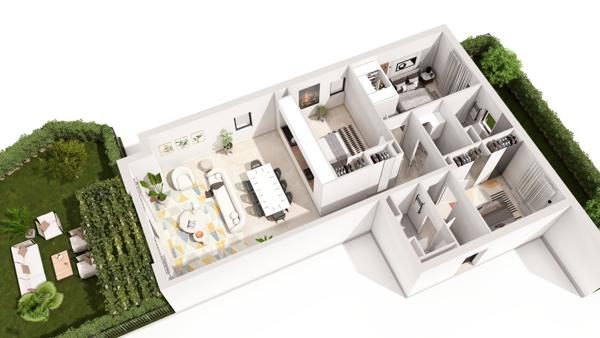 Appartement 4 pièces - 104 m² Bien prestige