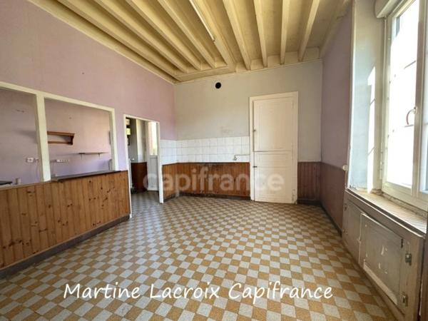 Dpt SARTHE (72), à vendre BOESSÉ LE SEC - MAISON DE VILLAGE P6 de 138 m² - Terrain de 1019 M²