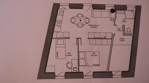 EXCLUSIVITE Appartement à vendre 3 pièces AUDIERNE (29) environ 45 m2, 2 chambres